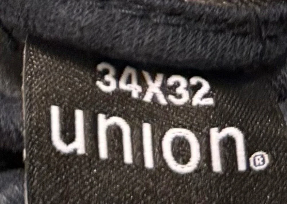 Union Comfort Flex Mens Black Stretch Casual Pants 34x32 5 Pocket Straight